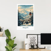 Megève Muur Kunst Poster - Frankrijk 1 (Thuiskantoor)