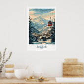 Megève Muur Kunst Poster - Frankrijk 1 (Keuken)