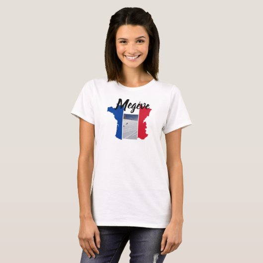 Megeve Ski France T-shirt (Voorkant volledig)