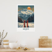 Megève Ski Print - Frankrijk 1 (Keuken)