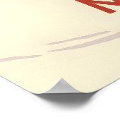Megeve Sneeuwboarden Reisposter Poster (Hoek)