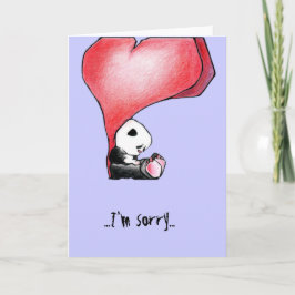 Megg: Een leuke panda - hart, ben ik droevig, Kaart