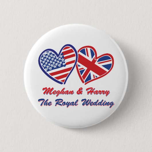 Meghan-and-Harrys Wedding Ronde Button 5,7 Cm (Voorkant)