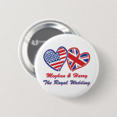 Meghan-and-Harrys Wedding Ronde Button 5,7 Cm (Voorkant /achterkant)