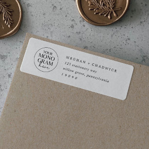 MEGHAN Boho Trouw Monogram Retouradres Labels