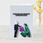 Meghan en Prince George wenskaart Kaart (Gele Bloem)