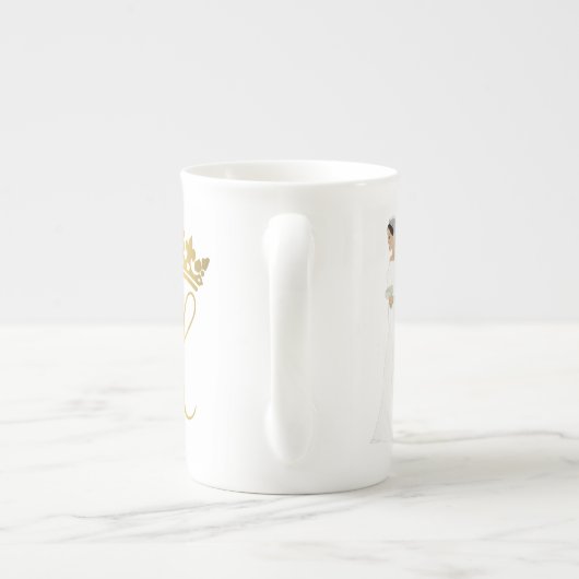 Meghan Markle Royal Wedding Dress Bone China Mok (Achterkant)