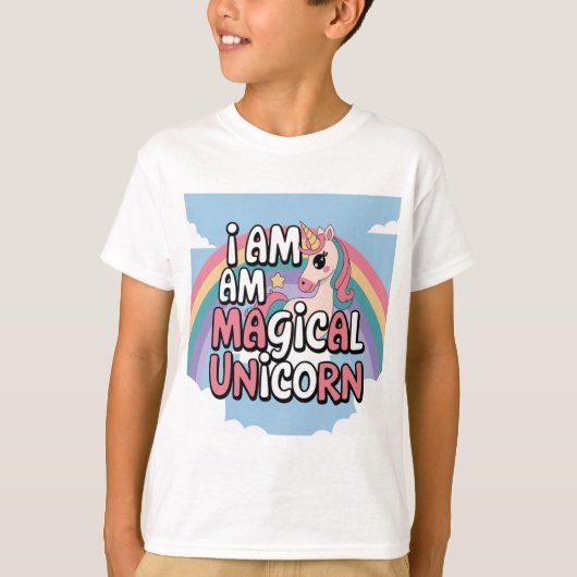 MEGICAL UNICORN T-SHIRT (Voorkant)
