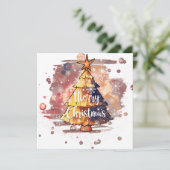 Megical Vrolijke Kerstmis Groet | Uitnodigingskaar (Staand voorkant)