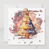 Megical Vrolijke Kerstmis Groet | Uitnodigingskaar (Voorkant)