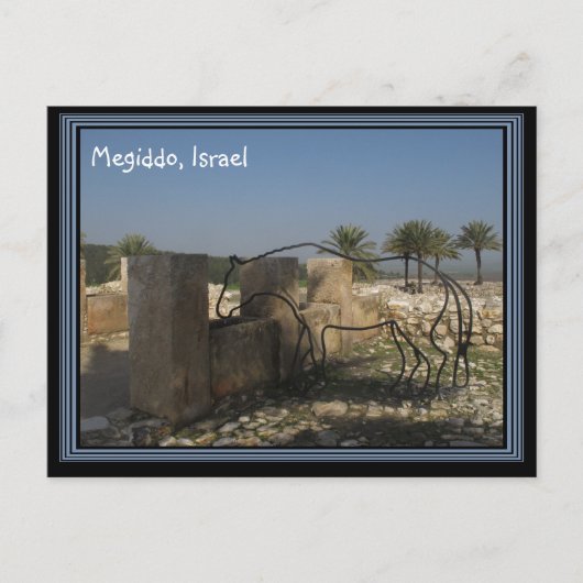 Megiddo Israel Briefkaart (Voorkant)