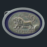 Megiddo Seal Gesp<br><div class="desc">Met een digitale uitlevering van de Megiddo Seal, ook wel bekend als de Seal of Jeroboam of Shema Seal. Het zegel werd in 1904 ontdekt tijdens archeologische opgravingen door Gottlieb Schumacher in Megiddo, in het hedendaagse Noord-Israël, tijdens de Turkse bezetting van het land. Het werd per ongeluk ontdekt op de...</div>