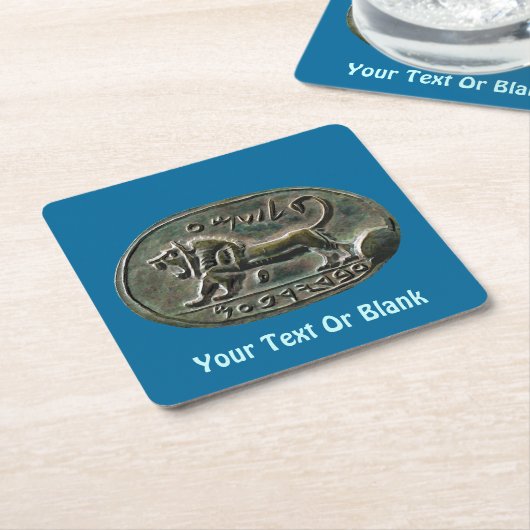 Megiddo Seal Kartonnen Onderzetters (Schuin)