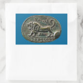 Megiddo Seal Rechthoekige Sticker (Tas)
