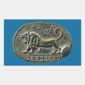 Megiddo Seal Rechthoekige Sticker (Voorkant)