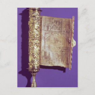 Megillah in een zilveren hoesje, Wenen, c.1715 Briefkaart