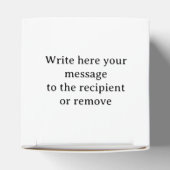 Megillat Esther Quote Hebreeuws voor Mishloach Man Bedankdoosjes (Bovenkant)