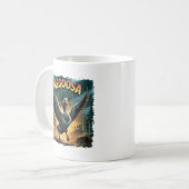 Megoosa illustratie Combo Creature Grappig Koffiemok (Voorkant links)