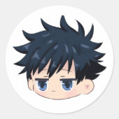 Megumi inspired chibi ronde sticker (Voorkant)