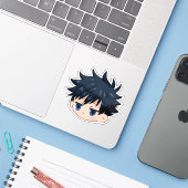 Megumi inspired chibi sticker (Laptop met iPhone)