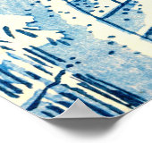 Meguro Drum Bridge en Sunset Hill 1857 Poster (Hoek)