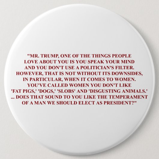 Megyn Kelly's Vragenpagina Ronde Button 6,0 Cm (Voorkant)