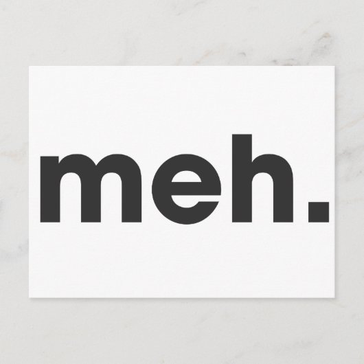 Meh Briefkaart (Voorkant)