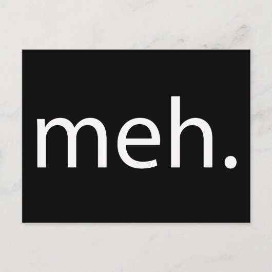meh briefkaart (Voorkant)