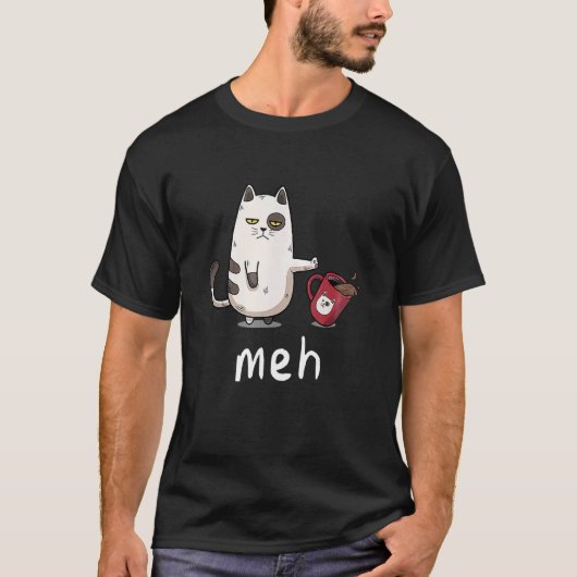 Meh Ca Meow Kat Kitten T-shirt (Voorkant)