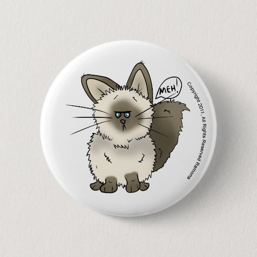 Meh Cat Button (Voorkant)
