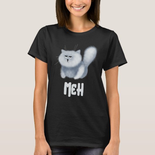 Meh Cat  for Cat  Pet T-shirt (Voorkant)