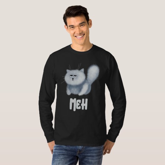 Meh Cat  for Cat  Pet T-shirt (Voorkant volledig)