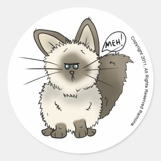 Meh Cat Stickers (Voorkant)