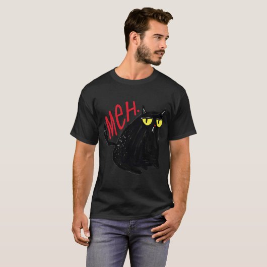 Meh Cat. T-shirt (Voorkant volledig)