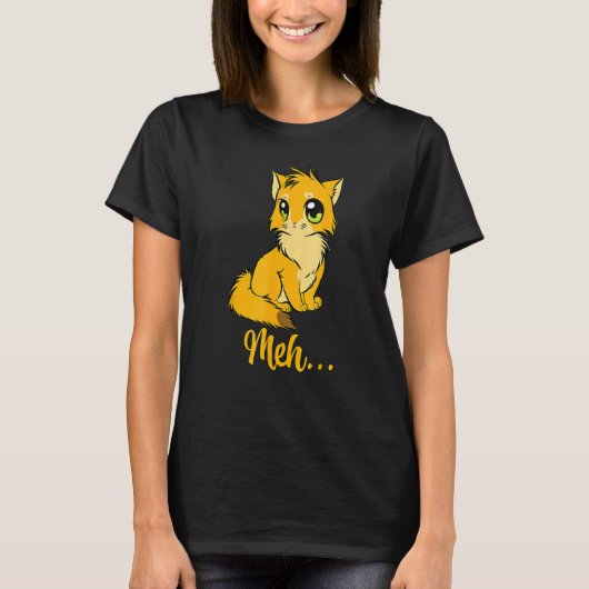 Meh Cat voor katten T-shirt (Voorkant)