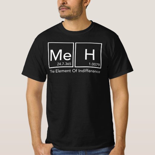 Meh Definition Non-Commental Element InVerschil T-shirt (Voorkant)