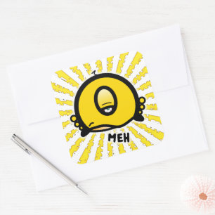 Meh Eenoog Weird Cartoon Karakter Vierkante Sticker