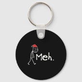 Meh. Funny Christmas Introvert Sleutelhanger (Voorkant)