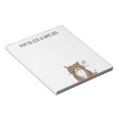 Meh Funny Grumpy Cat Drawing Notitieblok (Schuin)