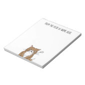 Meh Funny Grumpy Cat Drawing Notitieblok (Linkerzijde)