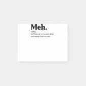 Meh Funny Quote Post-it® Notes (Voorkant)