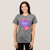 Meh – Gesprekshartshirt Tri-Blend Shirt (Voorkant volledig)
