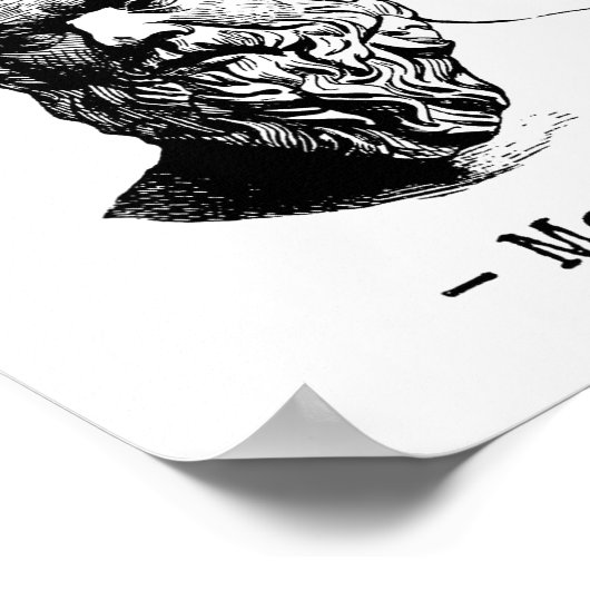 Meh Good Enough Funny Mediocrates Sarcastic Greek  Poster (Hoek)