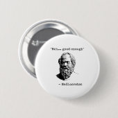Meh Good Enough Funny Mediocrates Sarcastic Greek  Ronde Button 5,7 Cm (Voorkant /achterkant)