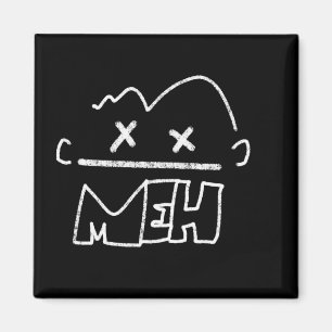 meh grappig aangezicht emoji magneet