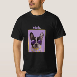 Meh grappige hond meme T-shirt 