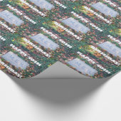 Meh Gravestone Morbid Humor Funny Custom Birthday Cadeaupapier (Hoek)