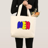 meh grote canvas tas (Voorkant (product))