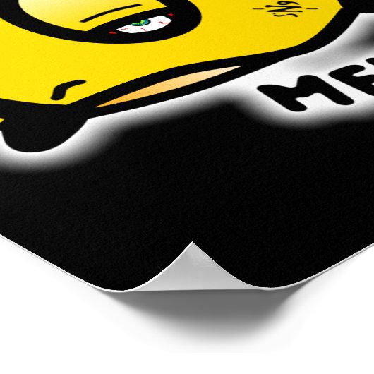 Meh (& het coole ronde ding met één oog) poster (Hoek)