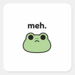 Meh Kikker Sticker Schattige Verveelde Kikker Meme
